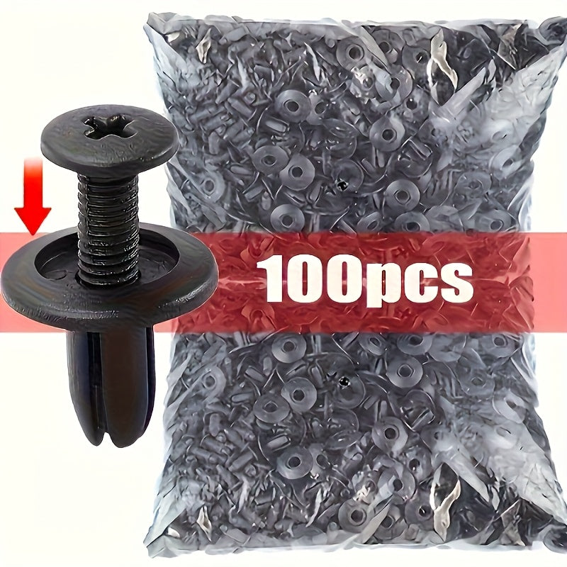 Kit 100 Presilha Grampo Parabarro Parachoque Universal Carro - Leve + 100 unidades GRATUITAS