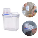 Pote Hermético 2.5L com Copo Medidor Bico Dosador Cozinha Mantimentos - COMPRE 2 LEVE 3 UNIDADES