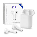 Fone de ouvido bluetooth colorido i12