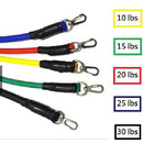 Kit Elástico 11 Itens Extensor Para Treinamento Funcional