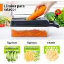 Cortador de legumes 16 em 1, cortador de vegetais de 8 lâminas - Compre 1 Leve 2 Unidades