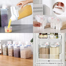 Pote Hermético 2.5L com Copo Medidor Bico Dosador Cozinha Mantimentos - COMPRE 2 LEVE 3 UNIDADES