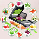 Cortador de legumes 16 em 1, cortador de vegetais de 8 lâminas - Compre 1 Leve 2 Unidades