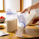 Pote Hermético 2.5L com Copo Medidor Bico Dosador Cozinha Mantimentos - COMPRE 2 LEVE 3 UNIDADES