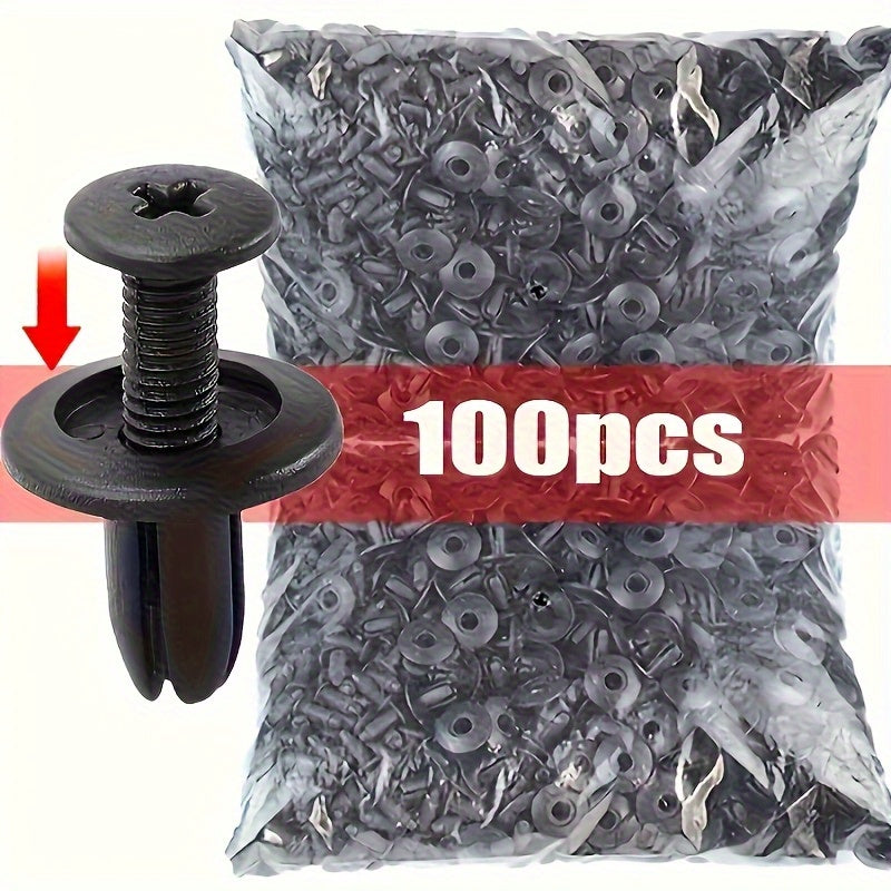Kit 100 Presilha Grampo Parabarro Parachoque Universal Carro - Leve + 100 unidades GRATUITAS