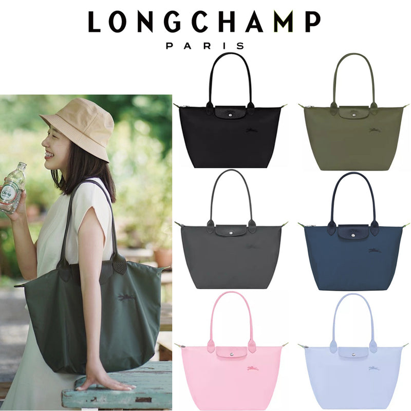 Bolsa longchamp Original série verde tote bag longa Bolsa De Compras dobrável Várias cores estão disponíveis