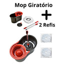 Balde Mop 360° Giratório C/ Cesto P/ Limpeza Geral Esfregão