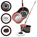 Balde Mop 360° Giratório C/ Cesto P/ Limpeza Geral Esfregão