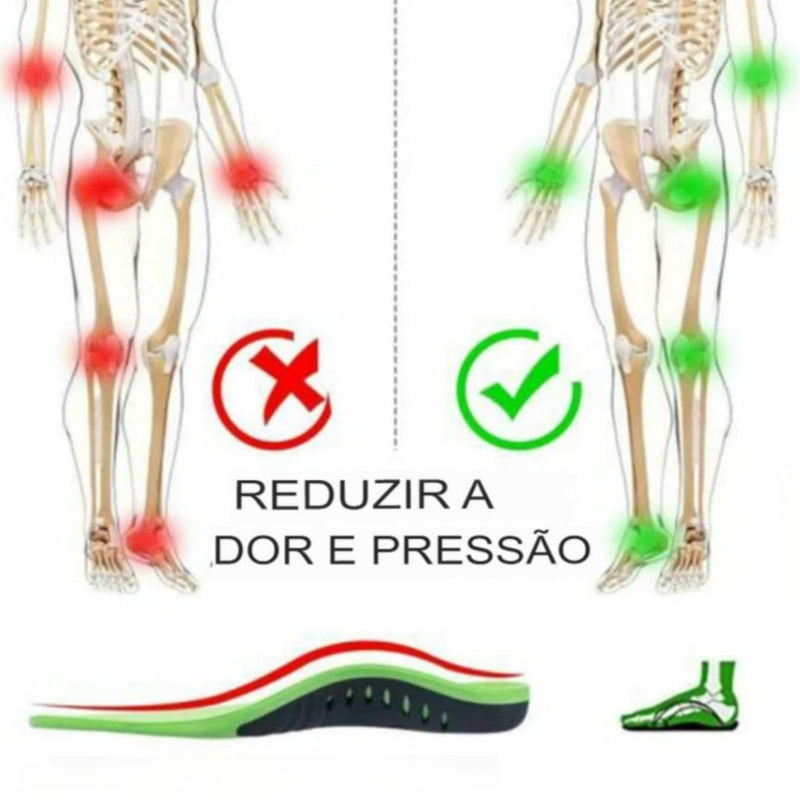 Par de Palmilha Para Fascite Plantar Ortopédica