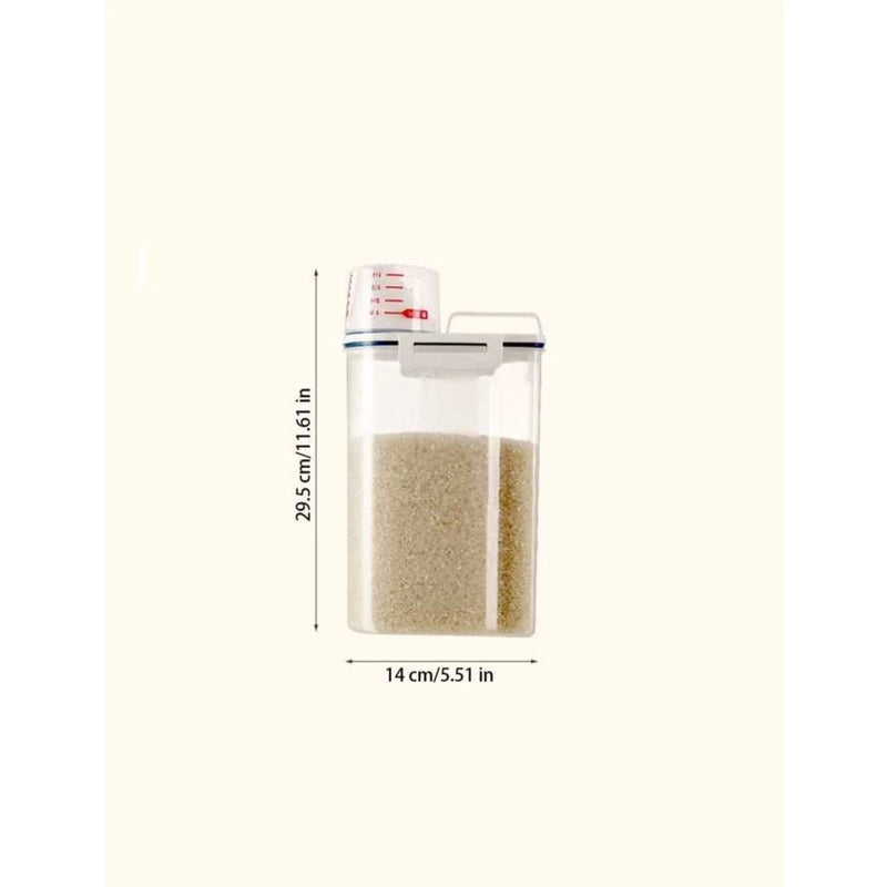 Pote Hermético 2.5L com Copo Medidor Bico Dosador Cozinha Mantimentos - COMPRE 2 LEVE 3 UNIDADES