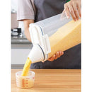 Pote Hermético 2.5L com Copo Medidor Bico Dosador Cozinha Mantimentos - COMPRE 2 LEVE 3 UNIDADES