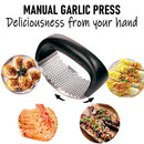 Kit triturador de alho em aço inoxidável ABS - KIT 2 PEÇAS