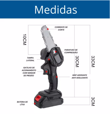 Motosserra Portátil Bivolt