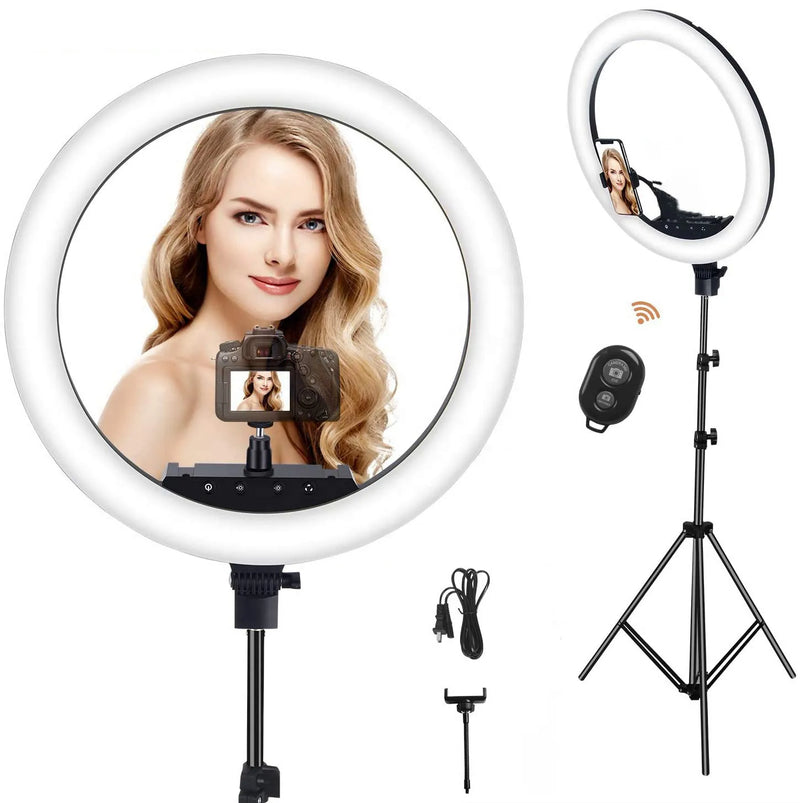 Ringlinght Led Luz Flash -  tripé com altura máxima 1,75m