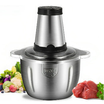 Moedor Carne Elétrico Processador Legumes Triturador Inox Potente