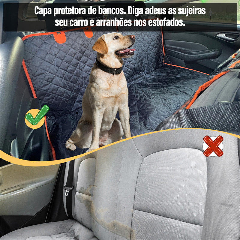 Capa Pet Impermeável Para Banco de Carro + Brinde