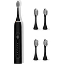 Escova Dental Elétrica Usb Com 3 Cabeças E Base De Apoio