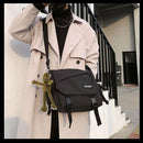 Bolsa mensageiro estilo coreano para mulheres, grande capacidade, mochila de faculdade feminina, bolsa de ombro versátil