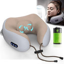 Almofada Massageadora de Pescoço Vibratória Elétrica - Usb Recarregável Sem Fio