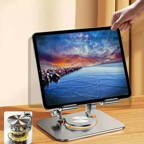 Suporte Tablet Móvel Dobrável Giratório Riser 360º-alumínio